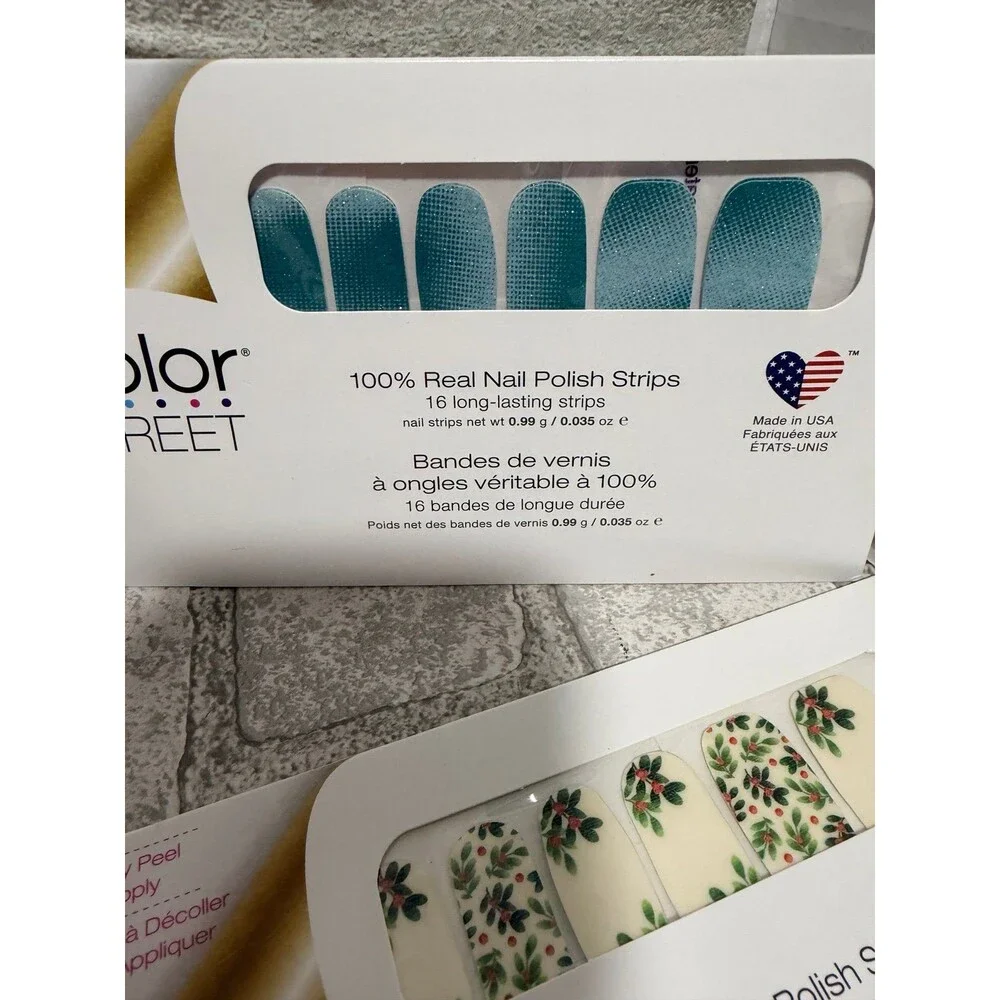 Lot of 14 Color Street 100% Real Nail Polish Strips - Multiple Designs